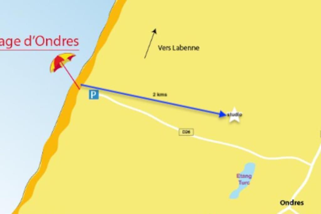 Ondres, Studio Classe, Proche Ocean Zewnętrze zdjęcie